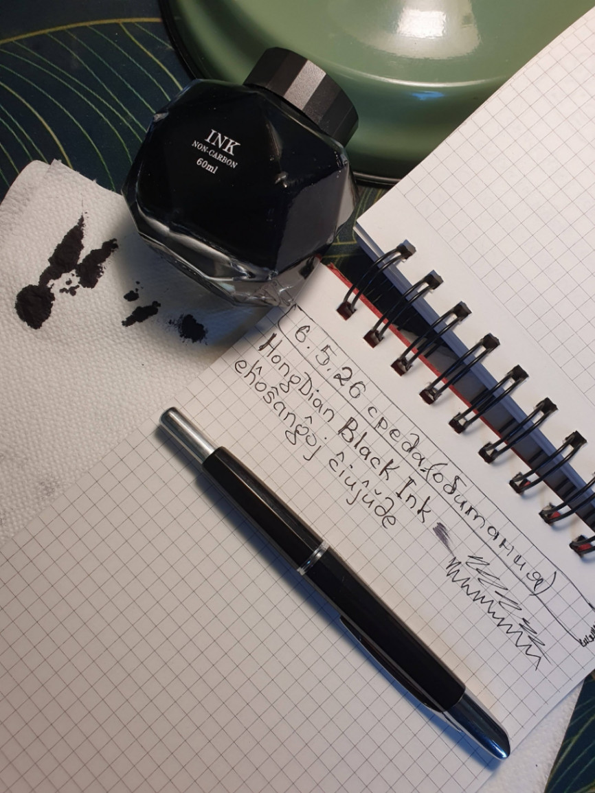INK NON-CA NON-CARBON 60ml 6.5.26 среда (битания) Hong Dian Black Ink нил. ehosangoj Riajuide